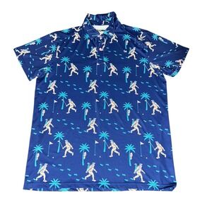 Tipsy Elves Bigfoot Bogey Golf Polo‎  Size Large